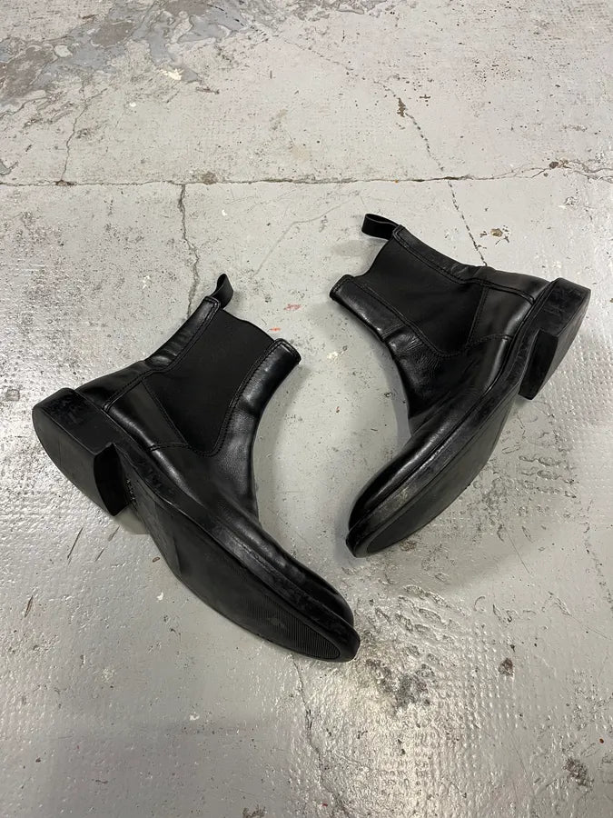 2000s Gucci Black Leather Ankle Boots oxpSfoR 1