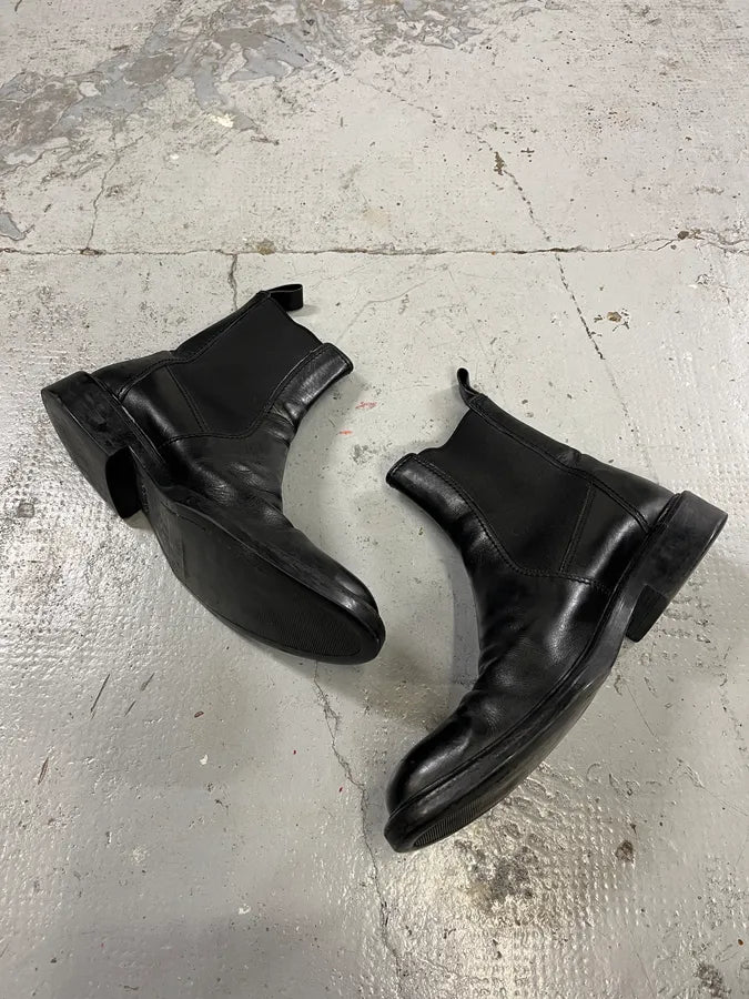 2000s Gucci Black Leather Ankle Boots oxpSfoR 2