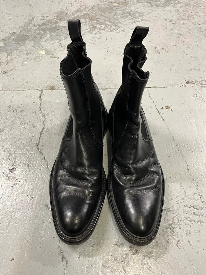 2000s Gucci Black Leather Ankle Boots oxpSfoR 3