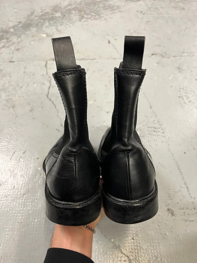 2000s Gucci Black Leather Ankle Boots oxpSfoR 4