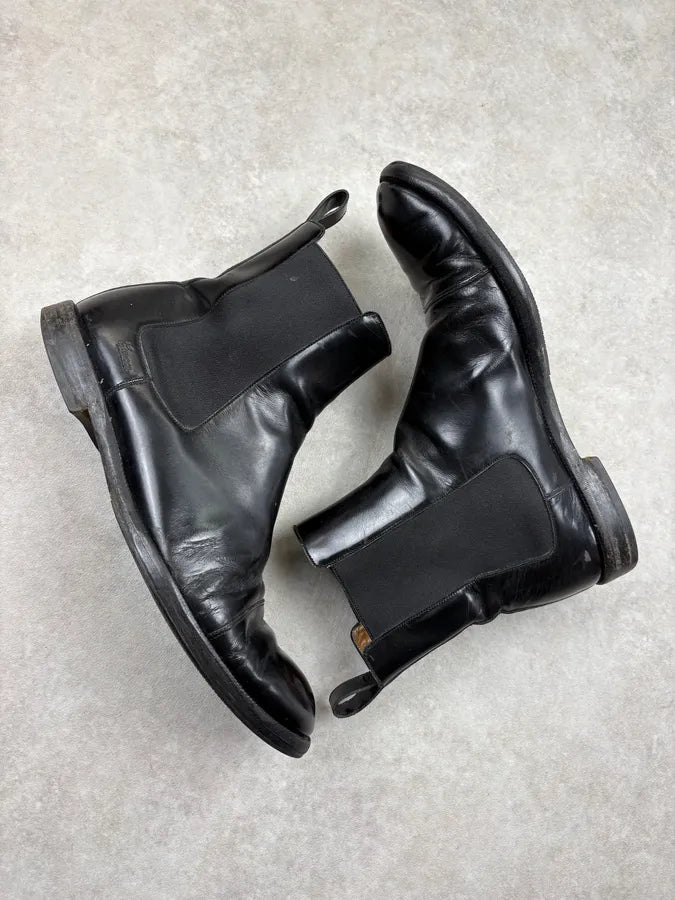 2000s Gucci Black Leather Chelsea Boots LbKLxBG 5