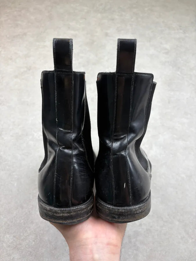 2000s Gucci Black Leather Chelsea Boots LbKLxBG 6