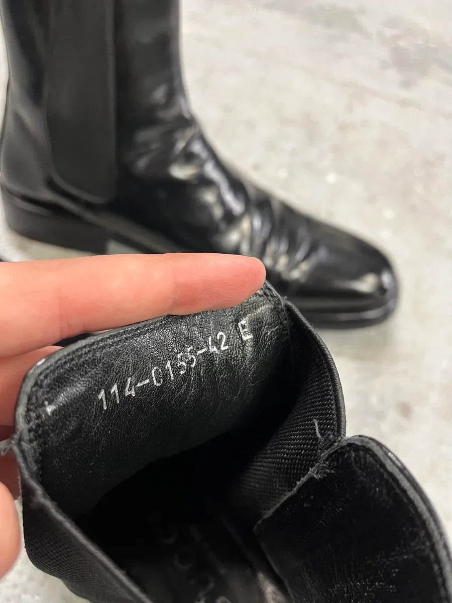 2000s Gucci Black Leather High Boots (42eu/us8.5) XnFANPj 6