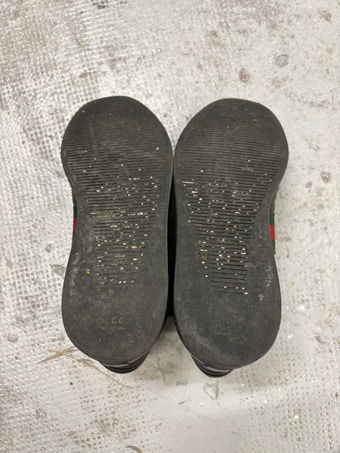 2000s Gucci Black Leather High Shoes ftaVpnG 6