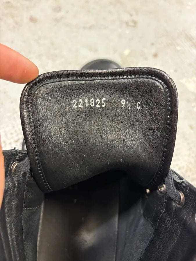 2000s Gucci Black Leather High Shoes ftaVpnG 7