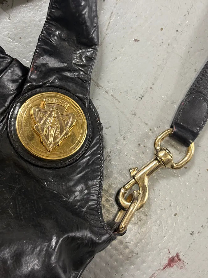 2000s Gucci Black Leather Hysteria Handle Bag kdYfSha 5