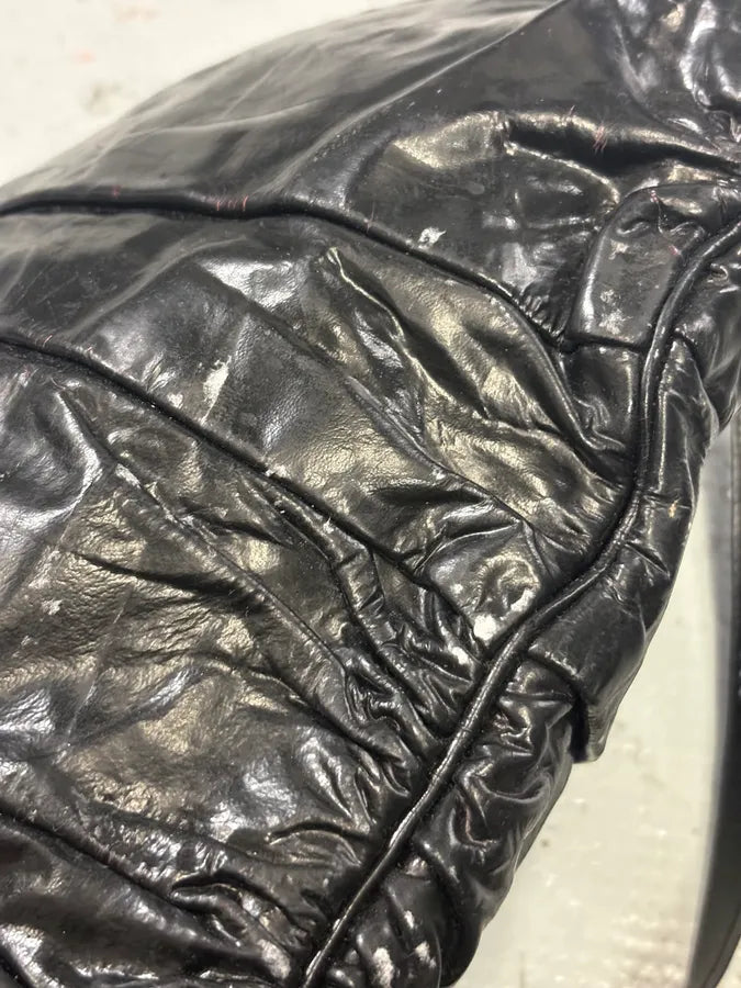 2000s Gucci Black Leather Hysteria Handle Bag kdYfSha 9