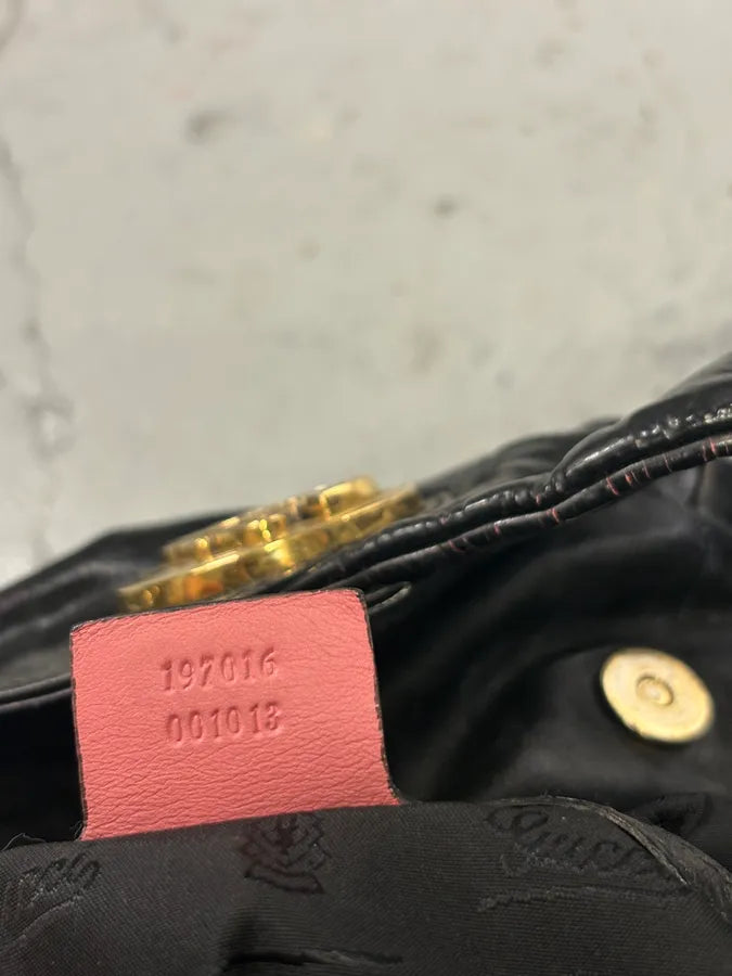2000s Gucci Black Leather Hysteria Handle Bag kdYfSha 6