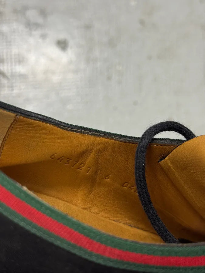 2000s Gucci Black Leather Italian Loafers YvijrCP 6