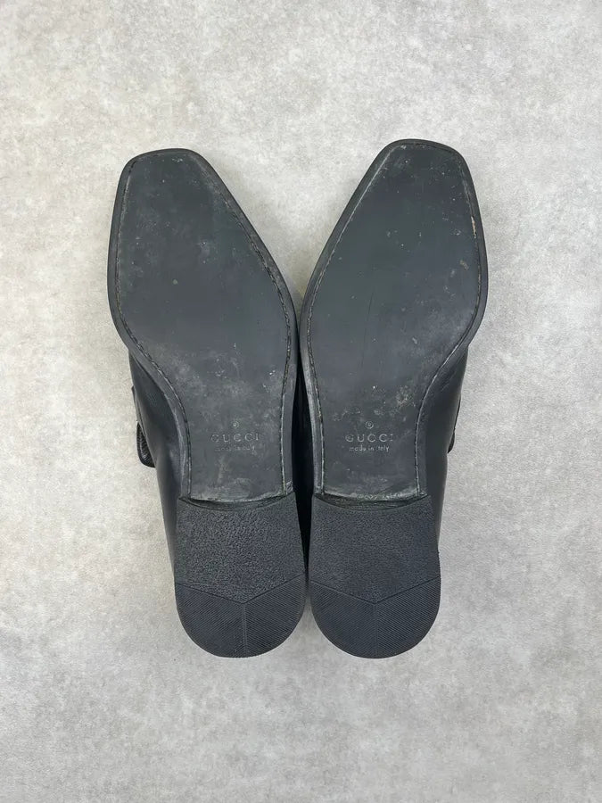 SS2002 Gucci Black Leather Loafer Shoes by Tom Ford OEhpOxl 6