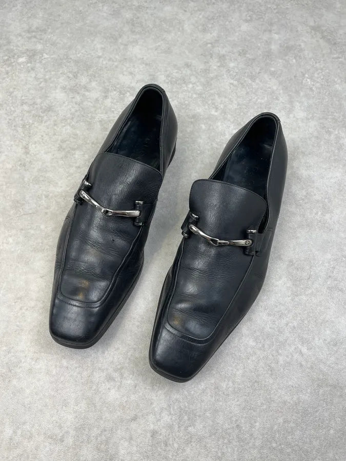 SS2002 Gucci Black Leather Loafer Shoes by Tom Ford OEhpOxl 3