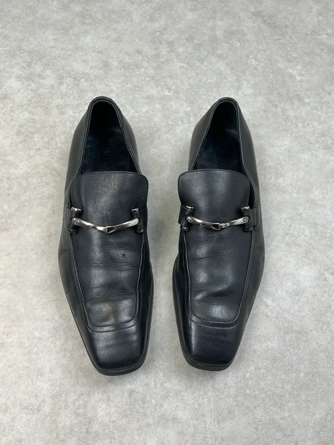 SS2002 Gucci Black Leather Loafer Shoes by Tom Ford OEhpOxl 1