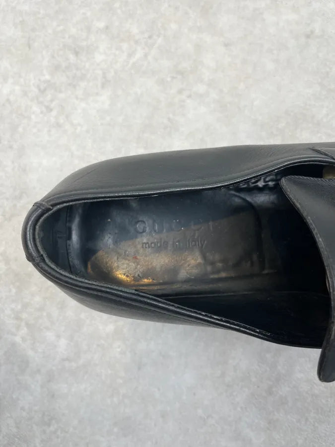 SS2002 Gucci Black Leather Loafer Shoes by Tom Ford OEhpOxl 7