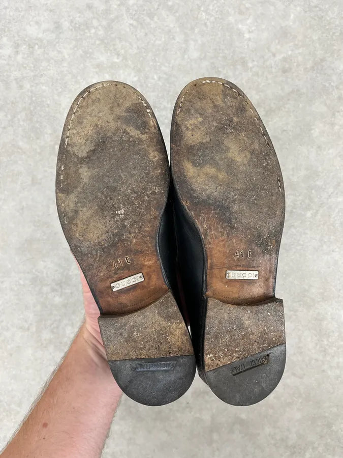 2000s Gucci Black Leather Loafers ccDCmAj 6