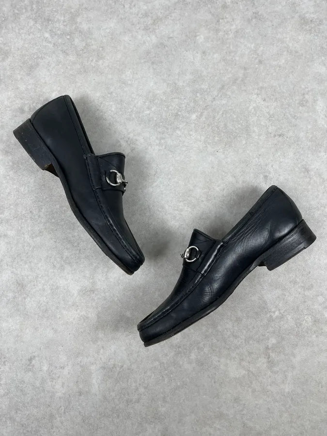 2000s Gucci Black Leather Loafers ccDCmAj 4
