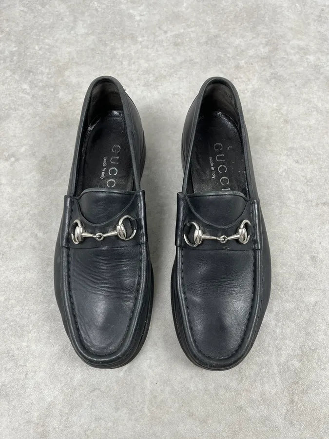2000s Gucci Black Leather Loafers ccDCmAj 3