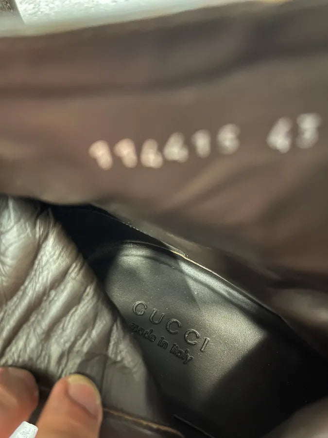 2000s Gucci Black Leather Minimalist Boots (43eu/us9.5) MVGGlHj 8