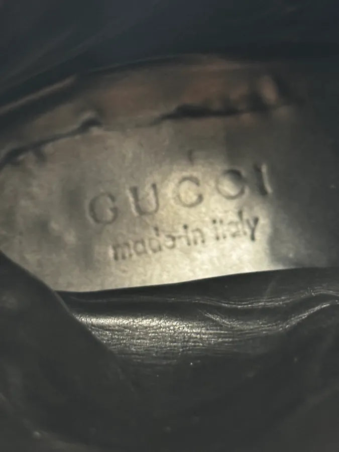 2000s Gucci Black Leather Minimalist Boots EgmKaRT 10