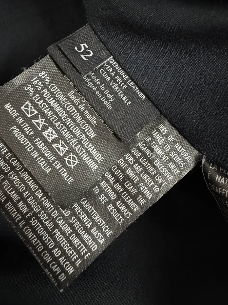 2000s Gucci Black Leather Minimalist Jacket ogHvFqZ 9