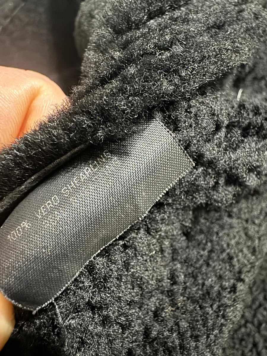 2000s Gucci Black Leather Shearling Aviator Jacket (M/L) 11