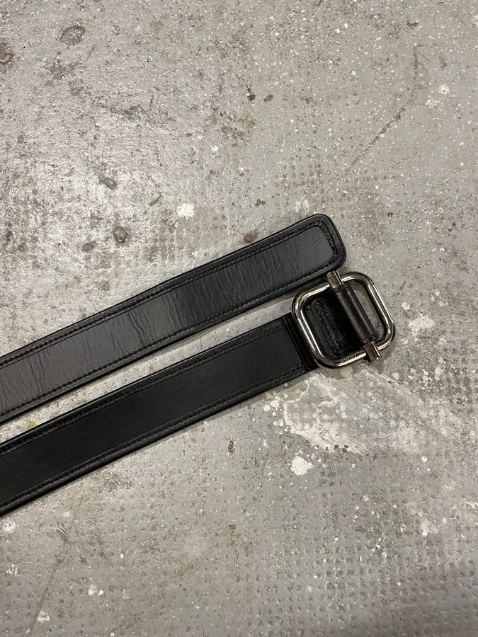 2000s Gucci Black Logo Belt by Tom Ford (OS) 5