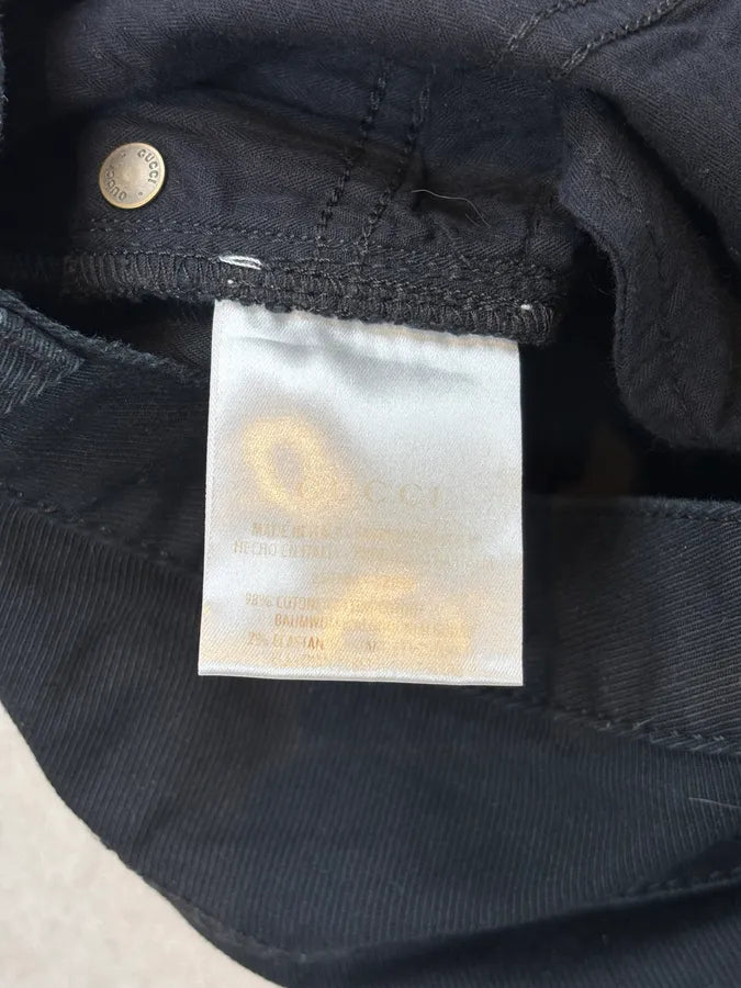 2000s Gucci Black Minimalist Denim Jeans by Frida Giannini JvrSEVj 10