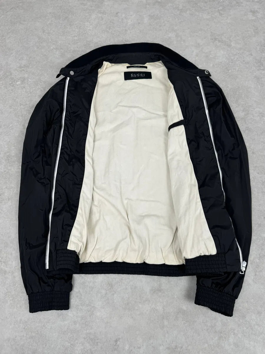 2000s Gucci Black Minimalist Jacket annbEmN 7