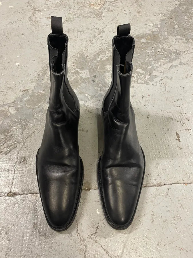 2000s Gucci Black Minimalist Leather Boots iSZmKsT 1