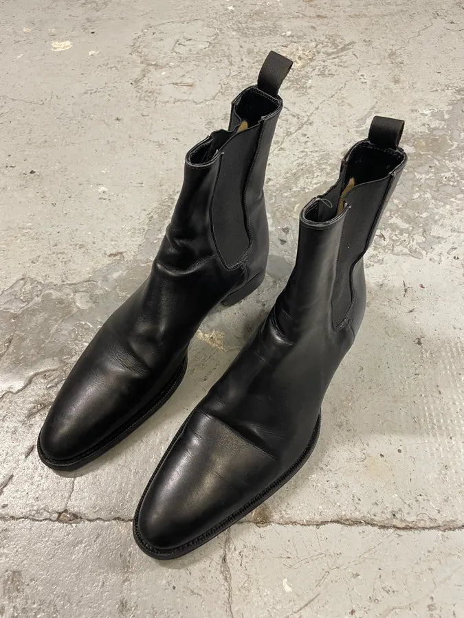 2000s Gucci Black Minimalist Leather Boots iSZmKsT 2