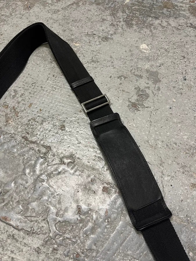 2000s Gucci Black Minimalist Messenger Shoulder Bag oVLavMi 3