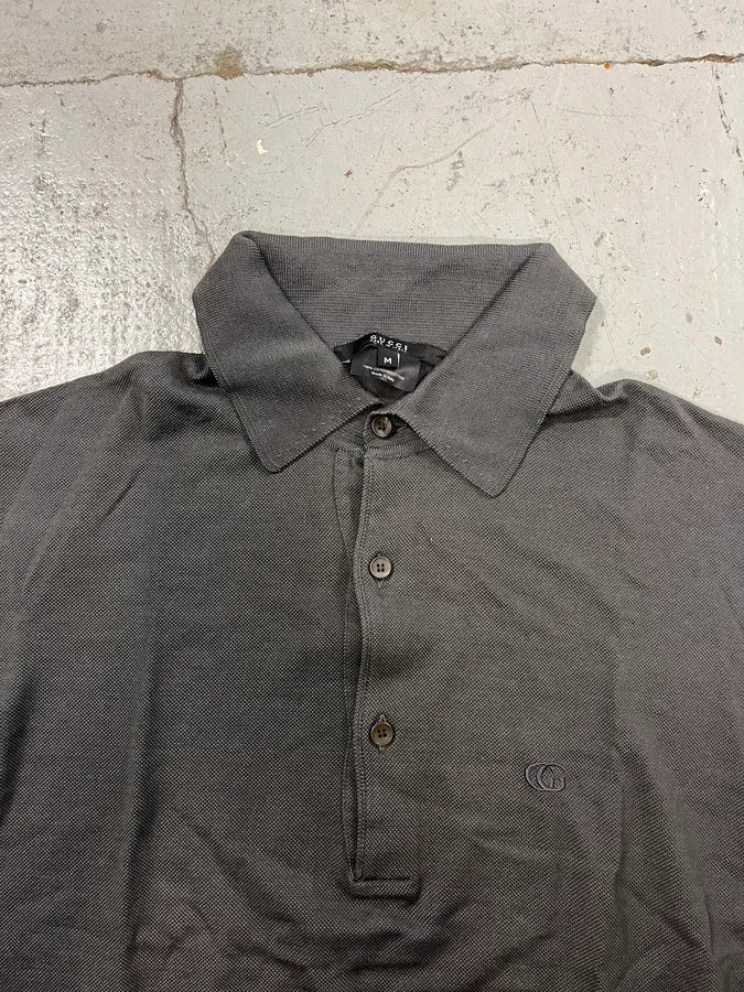2000s Gucci Black Minimalist Polo Shirt vYHsisx 3