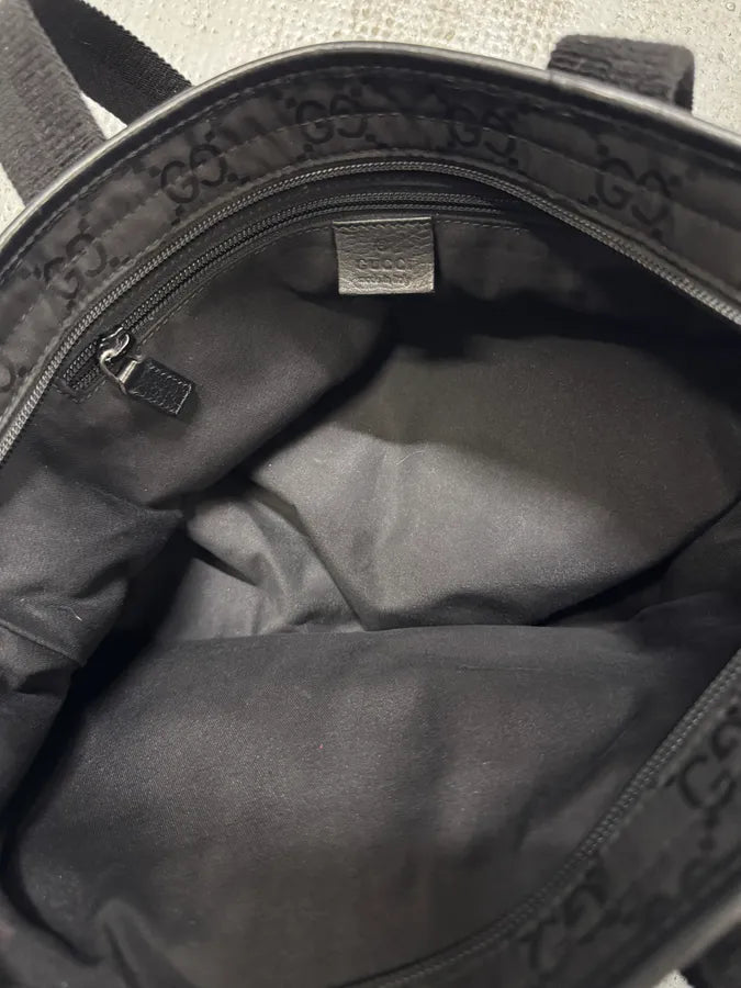 2000s Gucci Black Monogram Handle Bag mQJLBux 12