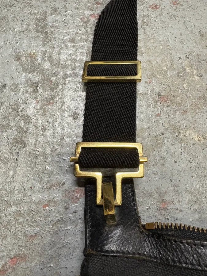 2000s Gucci Black Monogram Shoulder Bag  (OS) bAzltFI 7