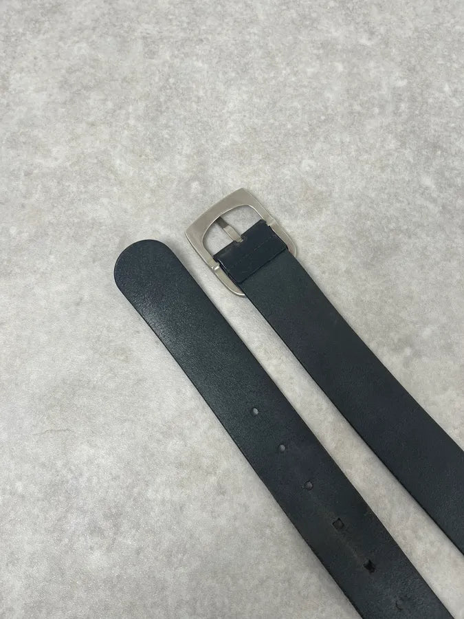 2000s Gucci Black Monogrammed Italian Leather Belt ZnqPzHG 3