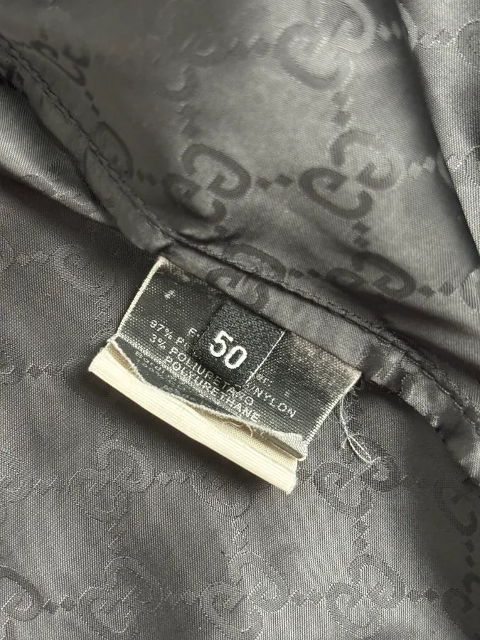 2000s Gucci Black Monogrammed Light Windbreaker Jacket BKuDxLJ 13