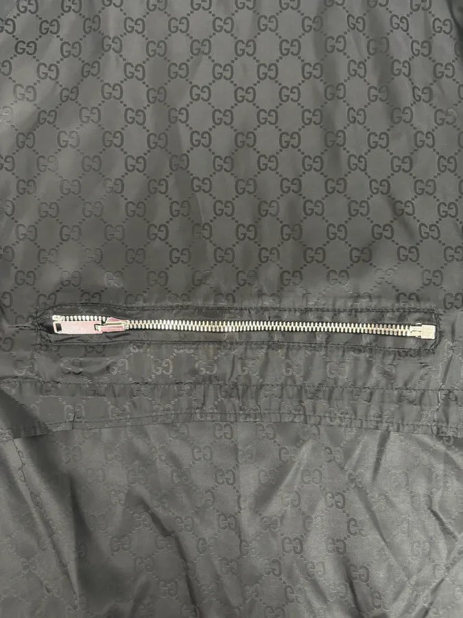 2000s Gucci Black Monogrammed Light Windbreaker Jacket BKuDxLJ 12