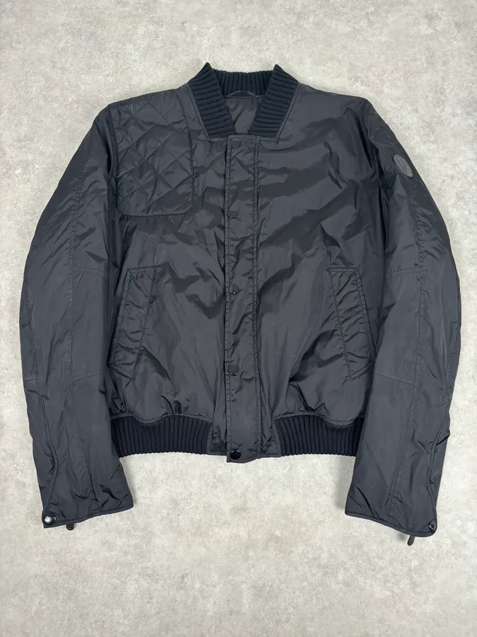 AW2008 Gucci Black Nylon Bomber Jacket OmdbheS 0