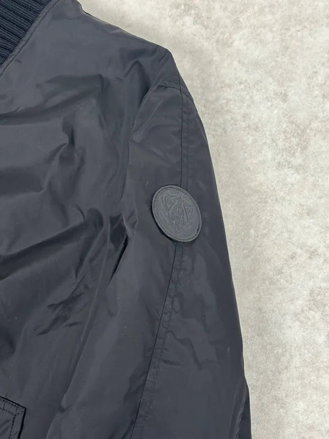 AW2008 Gucci Black Nylon Bomber Jacket OmdbheS 7