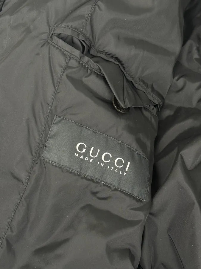 AW2008 Gucci Black Nylon Bomber Jacket OmdbheS 8