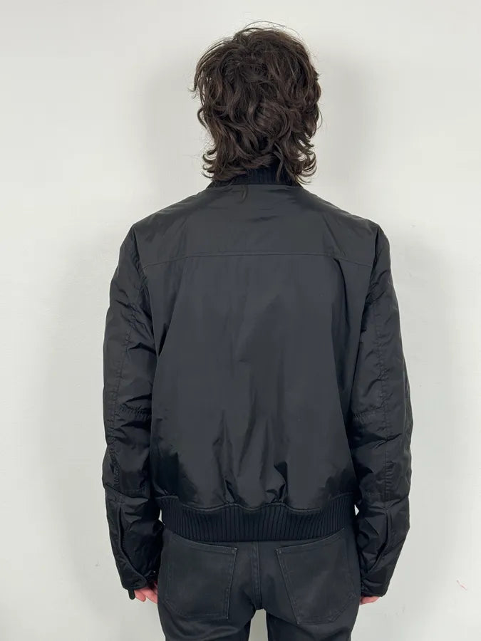 AW2008 Gucci Black Nylon Bomber Jacket OmdbheS 2