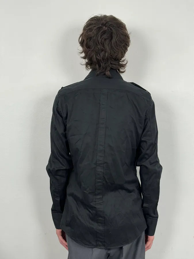 2000s Gucci Black Officer Shirt WXmpIHQ 2