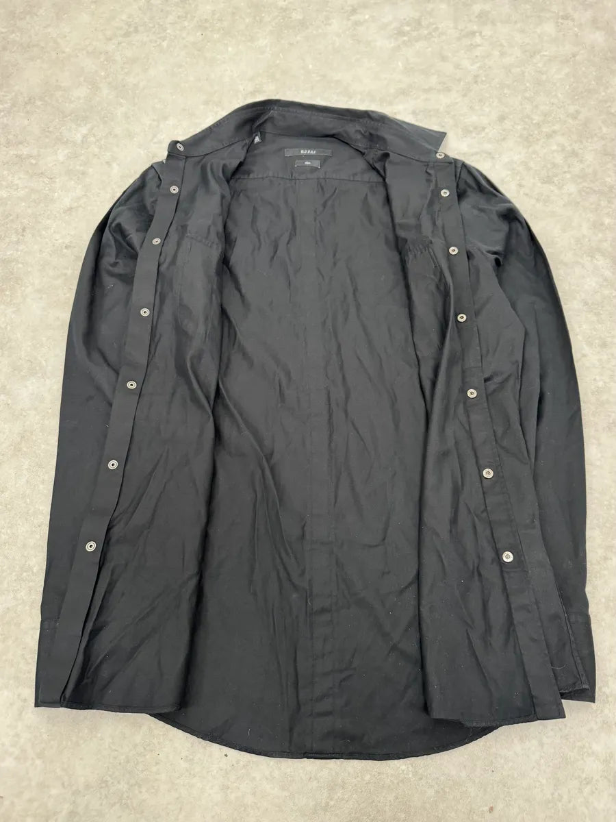 2000s Gucci Black Officer Shirt WXmpIHQ 7
