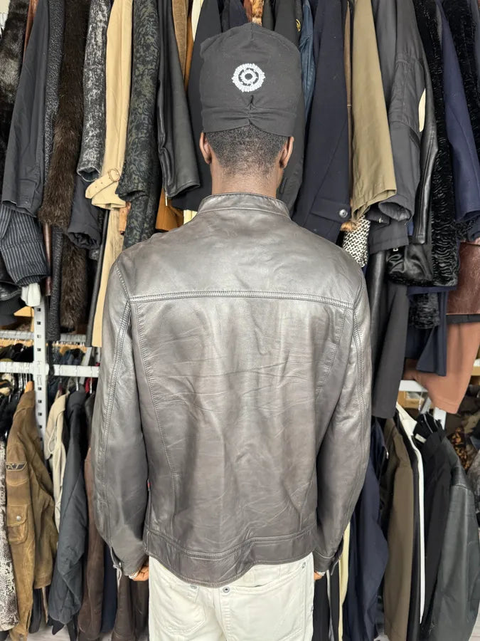 2000s Gucci Black Premium Biker Leather Jacket TTpDpTM 2