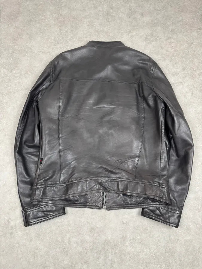 2000s Gucci Black Premium Biker Leather Jacket TTpDpTM 3