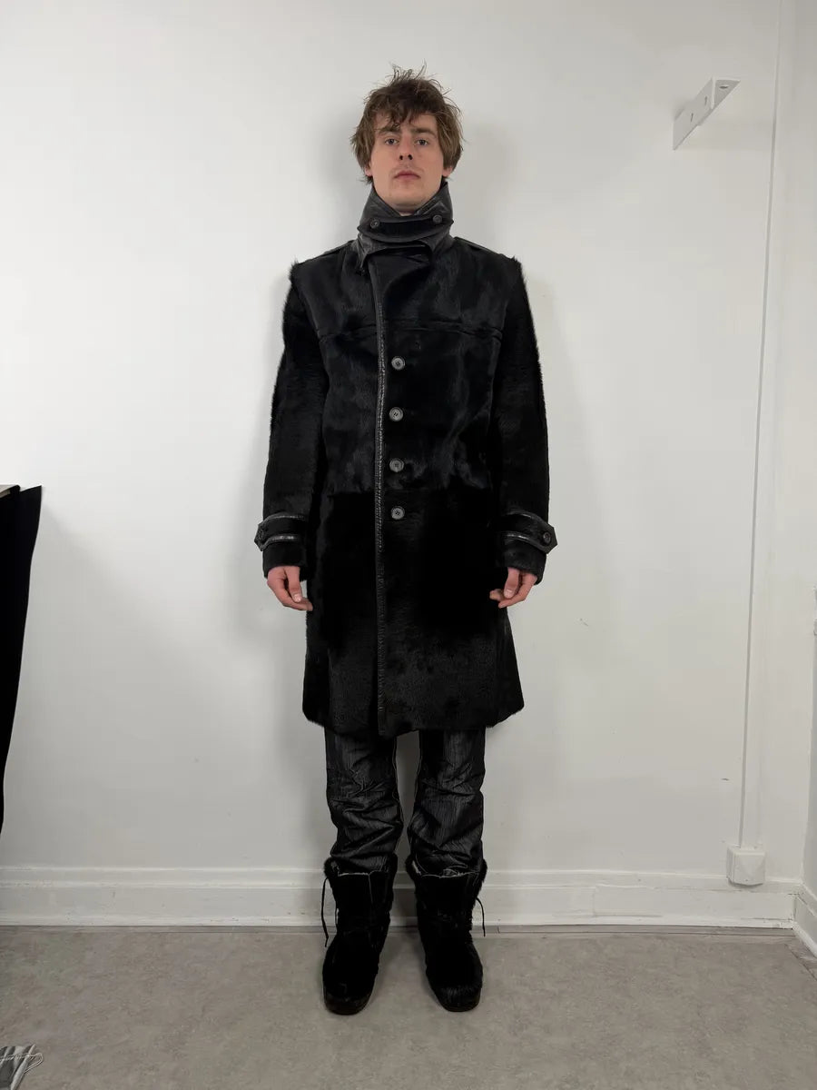 2000s Gucci Black Premium Fur Long Royal Coat XKxlxOn 2