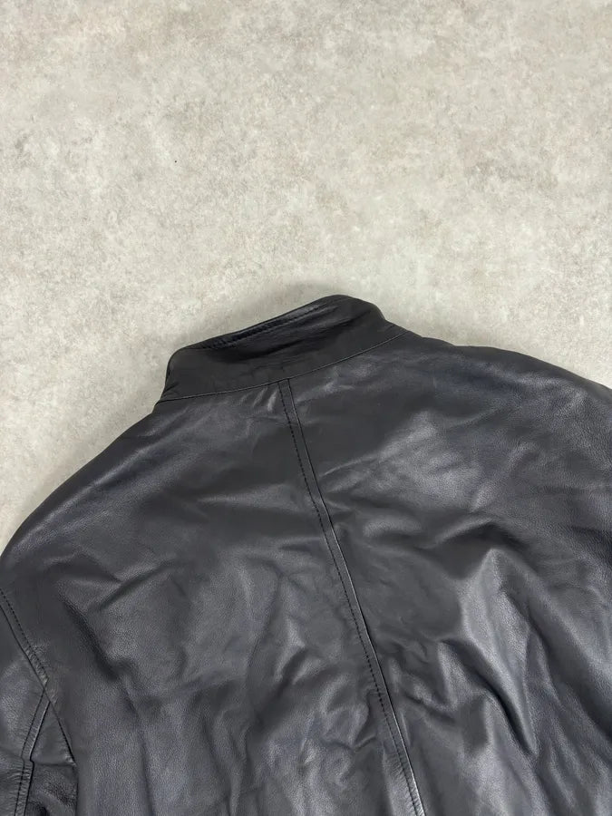 2000s Gucci Black Premium Leather Zip-up Jacket by Tom Ford jTJWYtI 5