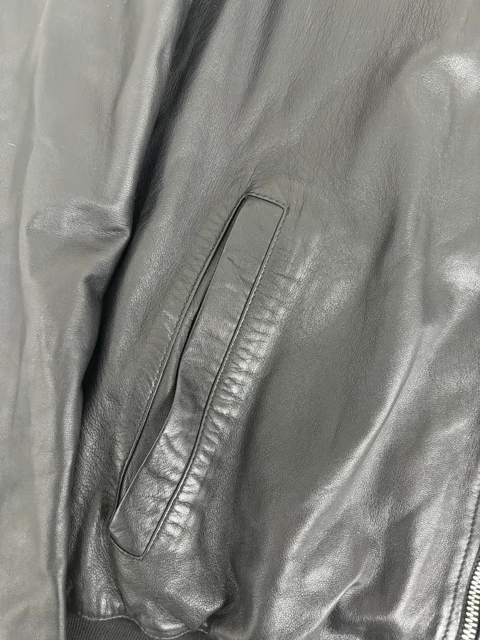 2000s Gucci Black Premium Leather Zip-up Jacket by Tom Ford jTJWYtI 9