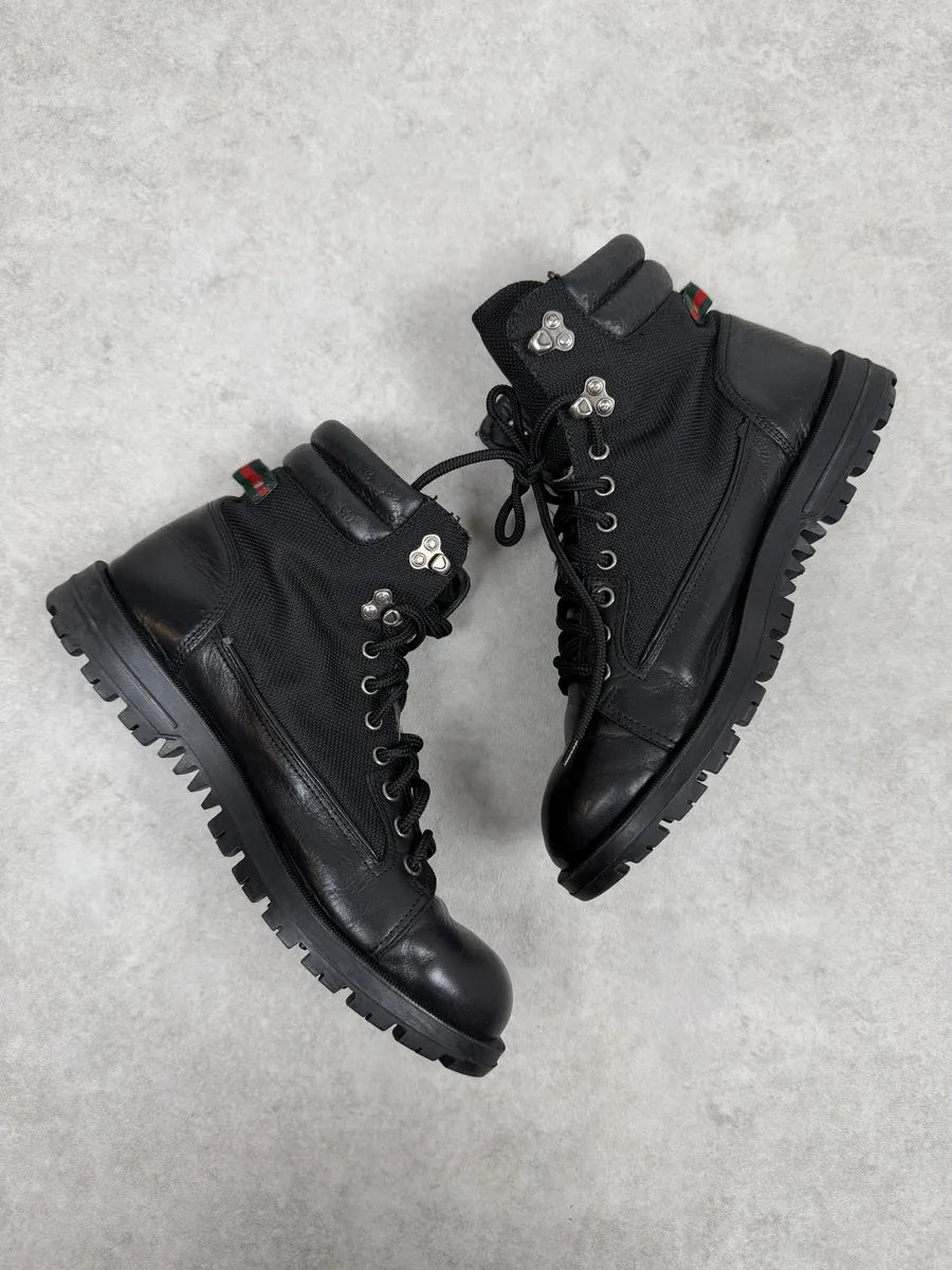2000s Gucci Black Signature Leather Boots DDgLIMO 2