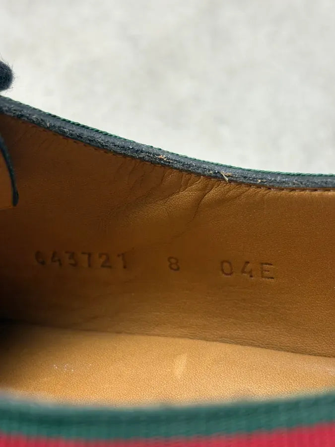 2000s Gucci Black Signature Leather Lug Sole Shoes BotVcTC 8