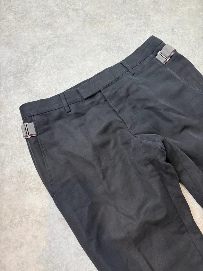 2000s Gucci Black Strap Cozy Pants THQhQIj 5